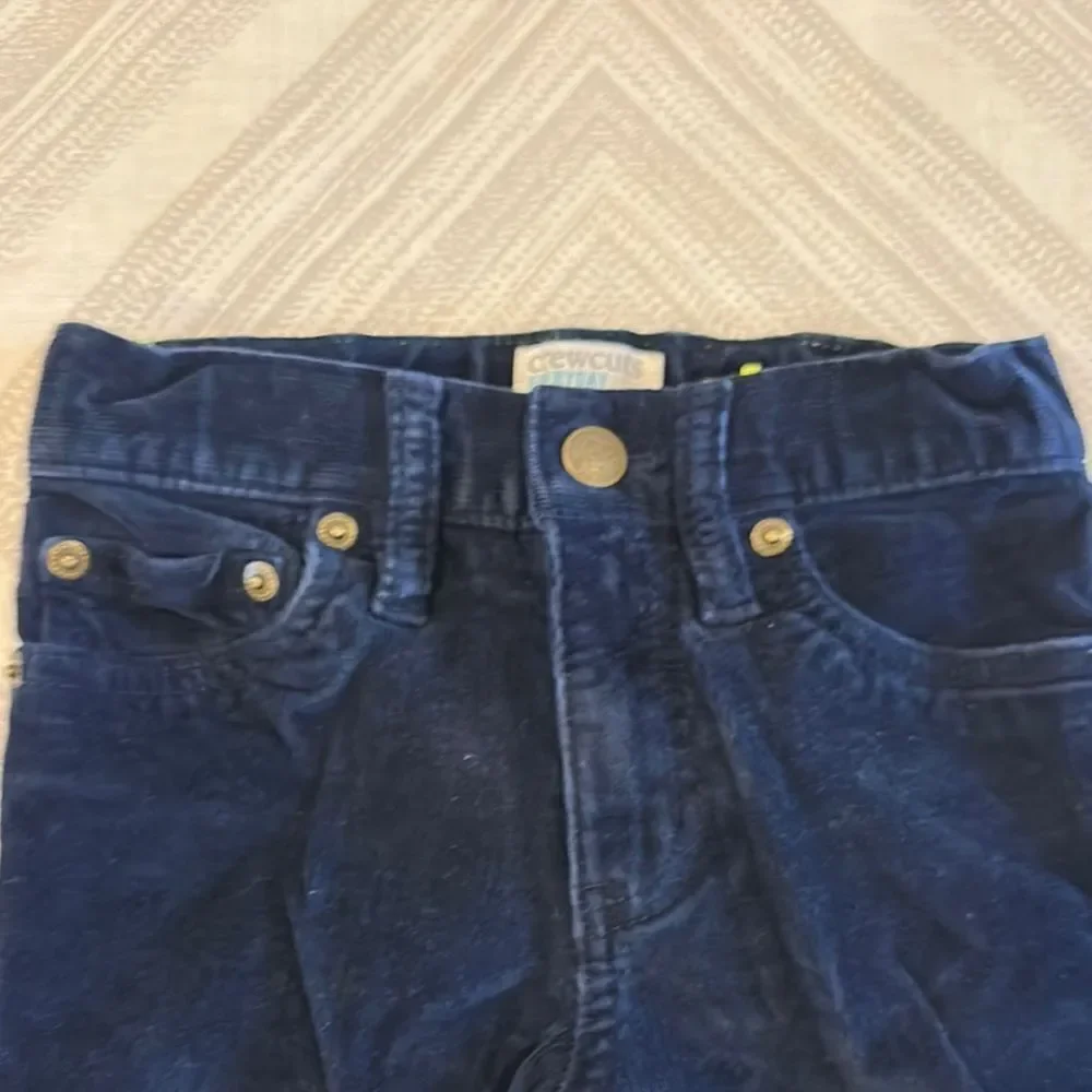 Crewcuts Boys Dark Blue Stretch Adjustable Waist Corduroy Pants - Size 6